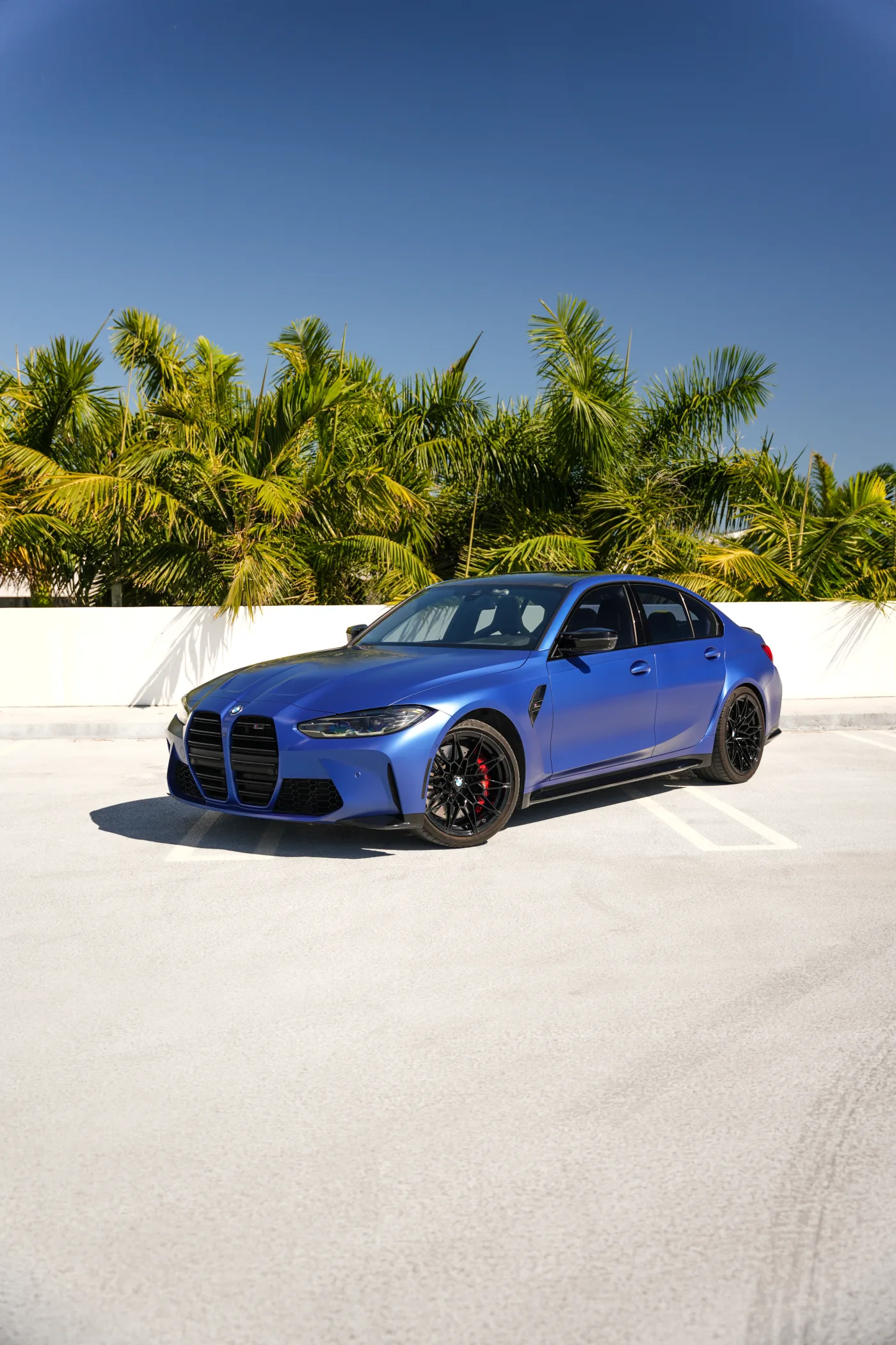 BMW M3 Competition Blue - Exotic Car Rental Miami